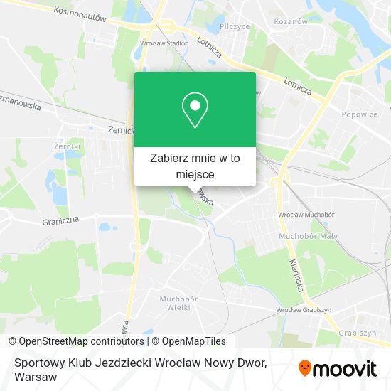 Mapa Sportowy Klub Jezdziecki Wroclaw Nowy Dwor