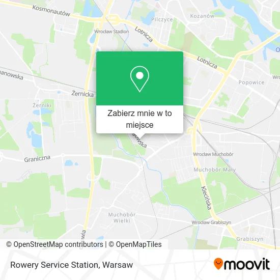 Mapa Rowery Service Station