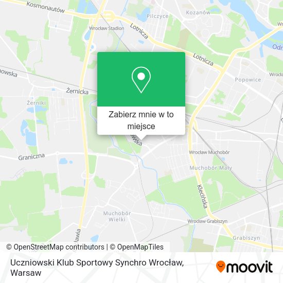 Mapa Uczniowski Klub Sportowy Synchro Wrocław