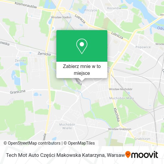 Mapa Tech Mot Auto Części Makowska Katarzyna