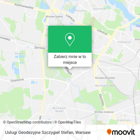 Mapa Usługi Geodezyjne Szczygieł Stefan