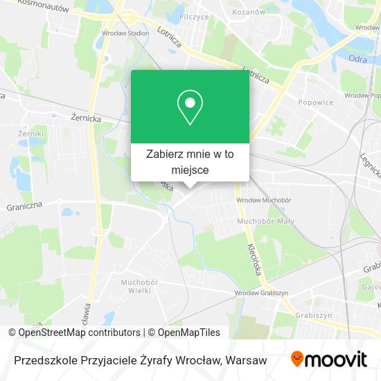 Mapa Przedszkole Przyjaciele Żyrafy Wrocław