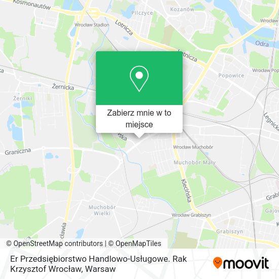 Mapa Er Przedsiębiorstwo Handlowo-Usługowe. Rak Krzysztof Wrocław