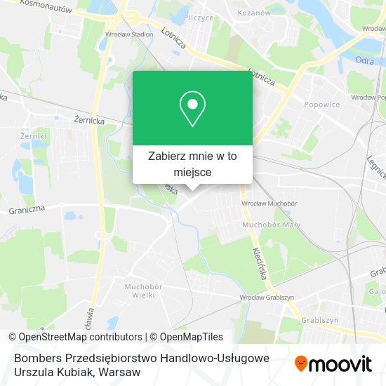 Mapa Bombers Przedsiębiorstwo Handlowo-Usługowe Urszula Kubiak