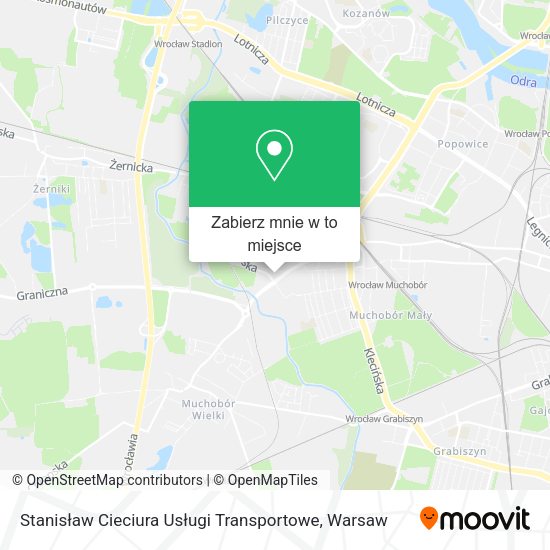 Mapa Stanisław Cieciura Usługi Transportowe