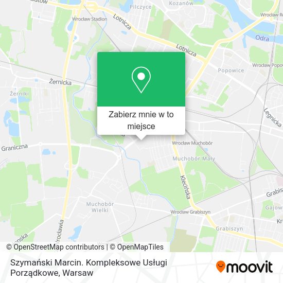 Mapa Szymański Marcin. Kompleksowe Usługi Porządkowe