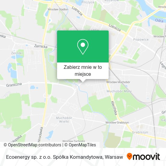 Mapa Ecoenergy sp. z o.o. Spółka Komandytowa