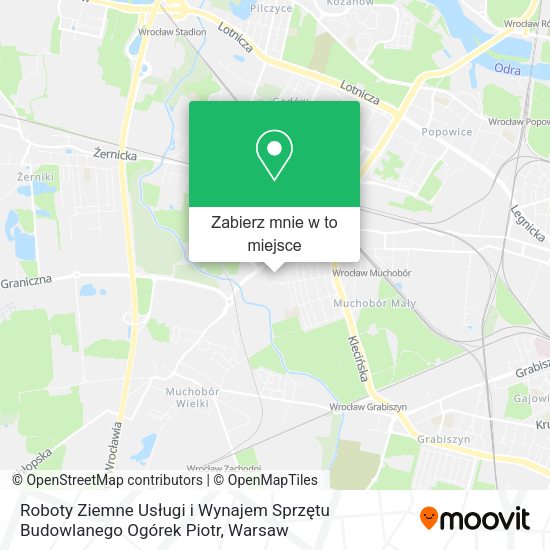 Mapa Roboty Ziemne Usługi i Wynajem Sprzętu Budowlanego Ogórek Piotr