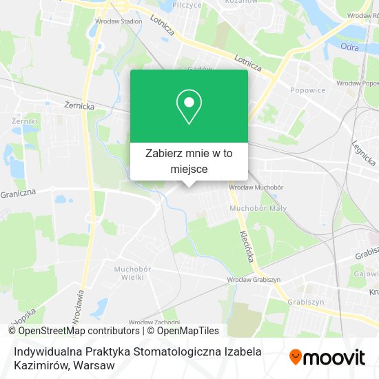 Mapa Indywidualna Praktyka Stomatologiczna Izabela Kazimirów