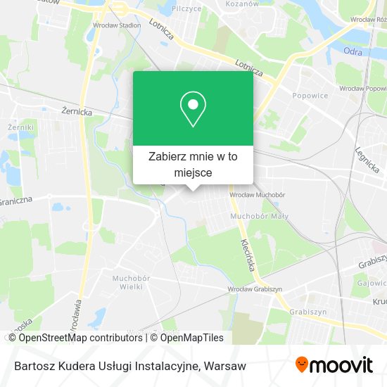 Mapa Bartosz Kudera Usługi Instalacyjne