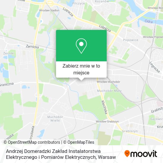 Mapa Andrzej Domeradzki Zakład Instalatorstwa Elektrycznego i Pomiarów Elektrycznych