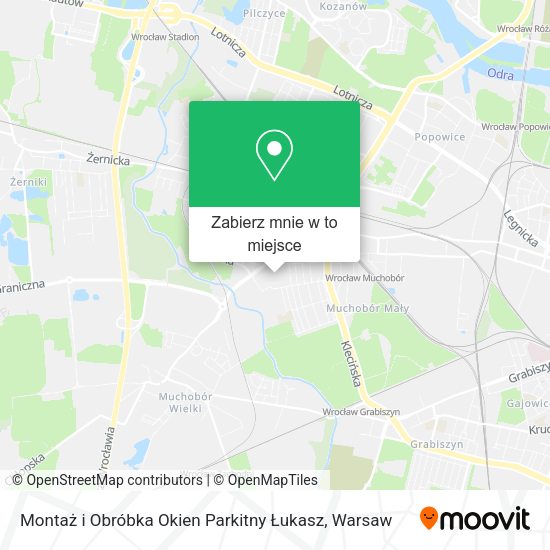 Mapa Montaż i Obróbka Okien Parkitny Łukasz