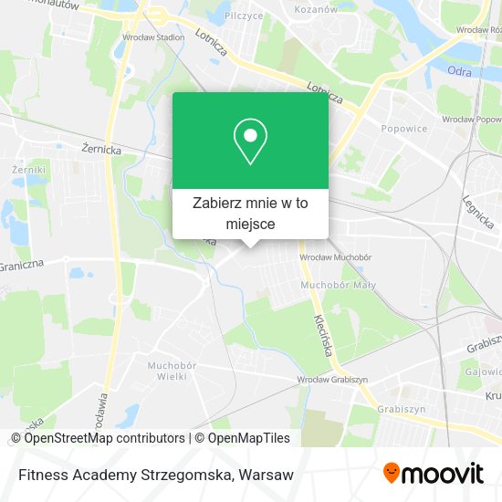 Mapa Fitness Academy Strzegomska