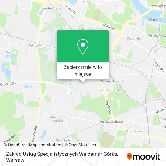 Mapa Zakład Usług Specjalistycznych Waldemar Górka