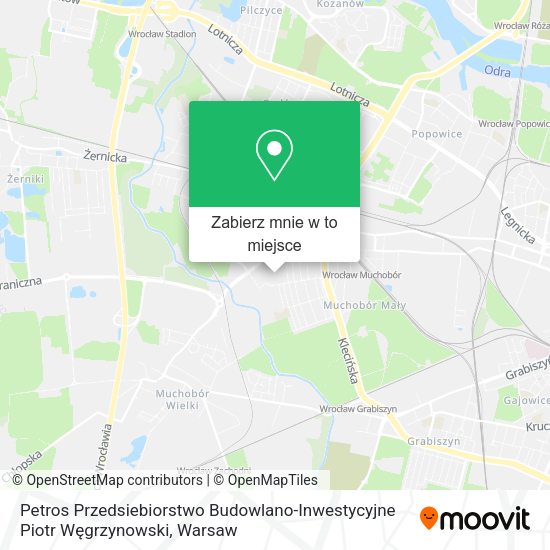 Mapa Petros Przedsiebiorstwo Budowlano-Inwestycyjne Piotr Węgrzynowski