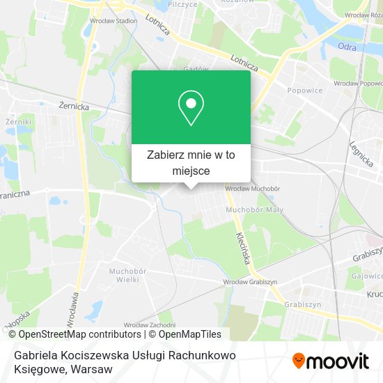 Mapa Gabriela Kociszewska Usługi Rachunkowo Księgowe