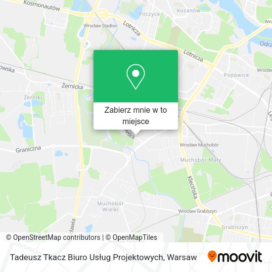 Mapa Tadeusz Tkacz Biuro Usług Projektowych