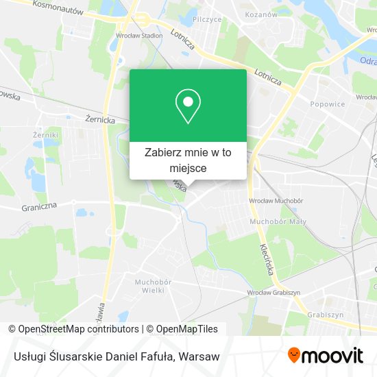 Mapa Usługi Ślusarskie Daniel Fafuła