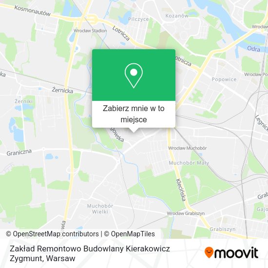 Mapa Zakład Remontowo Budowlany Kierakowicz Zygmunt