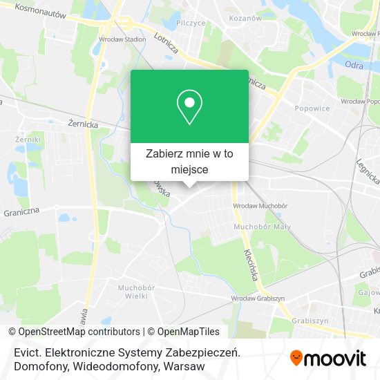 Mapa Evict. Elektroniczne Systemy Zabezpieczeń. Domofony, Wideodomofony