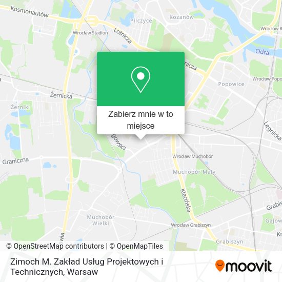 Mapa Zimoch M. Zakład Usług Projektowych i Technicznych