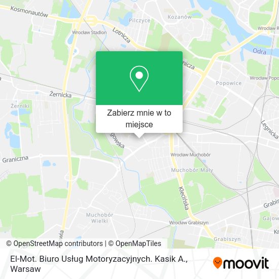 Mapa El-Mot. Biuro Usług Motoryzacyjnych. Kasik A.