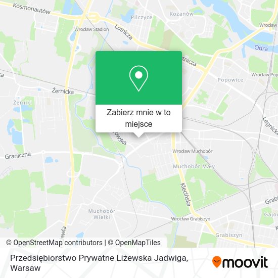 Mapa Przedsiębiorstwo Prywatne Liżewska Jadwiga