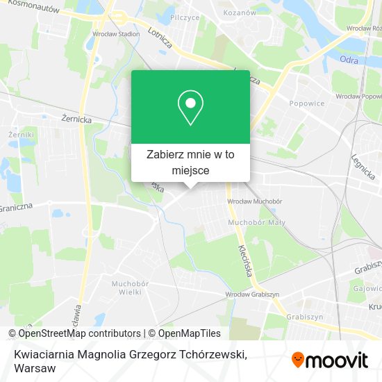 Mapa Kwiaciarnia Magnolia Grzegorz Tchórzewski