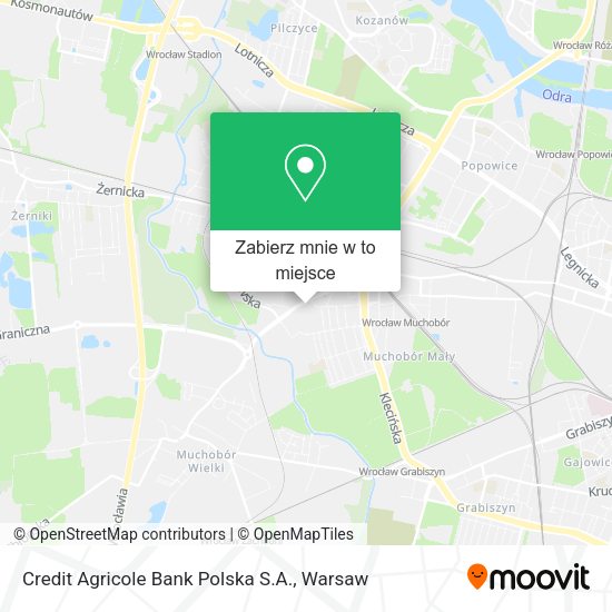 Mapa Credit Agricole Bank Polska S.A.