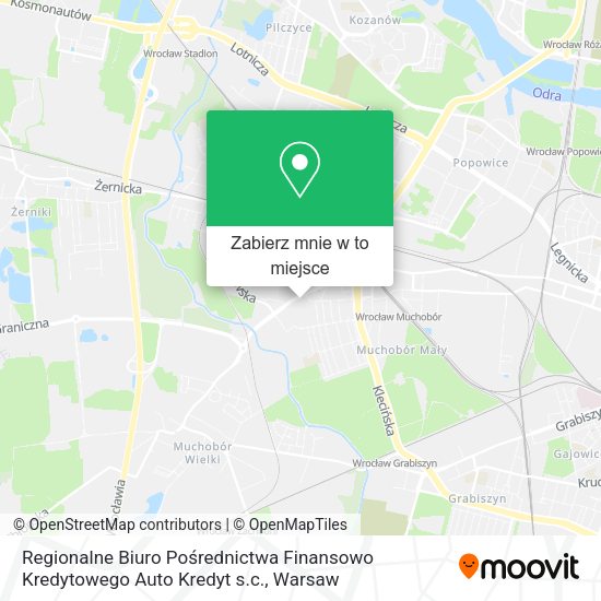 Mapa Regionalne Biuro Pośrednictwa Finansowo Kredytowego Auto Kredyt s.c.