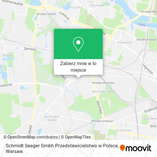 Mapa Schmidt Seeger Gmbh Przedstawicielstwo w Polsce