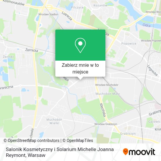 Mapa Salonik Kosmetyczny i Solarium Michelle Joanna Reymont