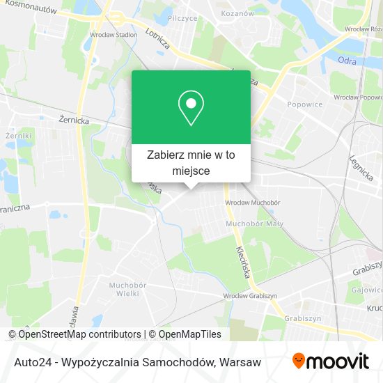 Mapa Auto24 - Wypożyczalnia Samochodów