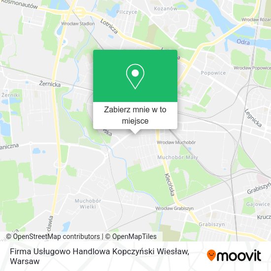 Mapa Firma Usługowo Handlowa Kopczyński Wiesław