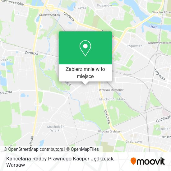 Mapa Kancelaria Radcy Prawnego Kacper Jędrzejak