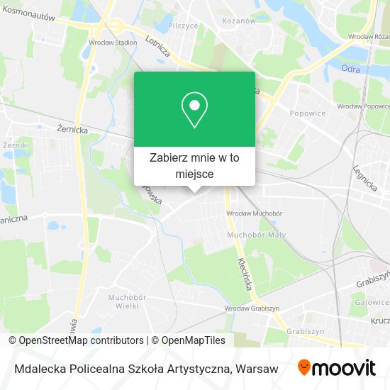 Mapa Mdalecka Policealna Szkoła Artystyczna