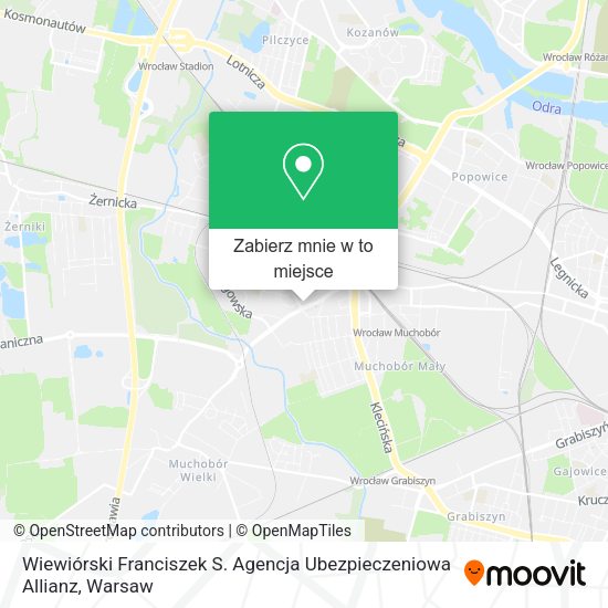 Mapa Wiewiórski Franciszek S. Agencja Ubezpieczeniowa Allianz