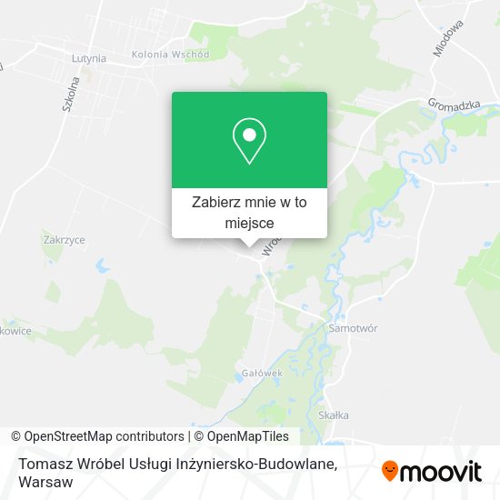 Mapa Tomasz Wróbel Usługi Inżyniersko-Budowlane