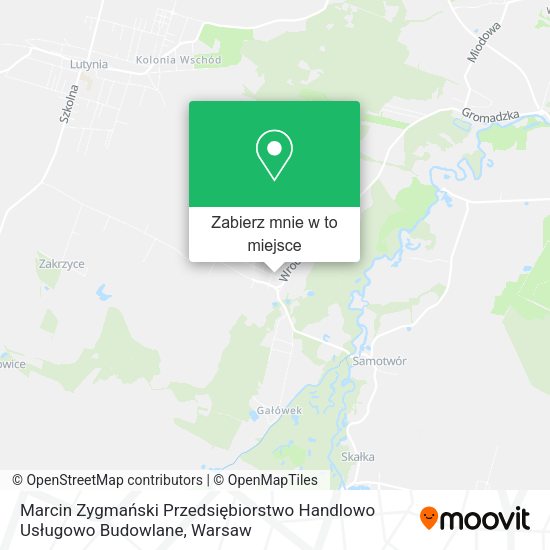 Mapa Marcin Zygmański Przedsiębiorstwo Handlowo Usługowo Budowlane