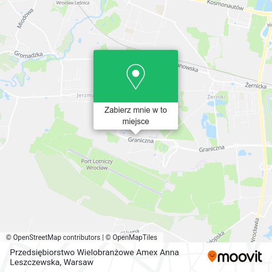 Mapa Przedsiębiorstwo Wielobranżowe Amex Anna Leszczewska