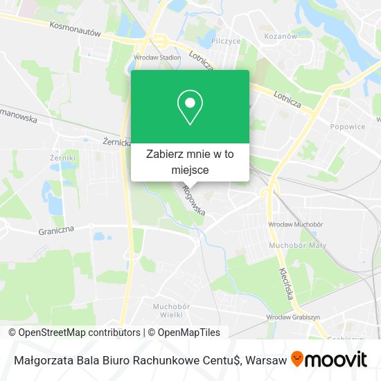 Mapa Małgorzata Bala Biuro Rachunkowe Centu$