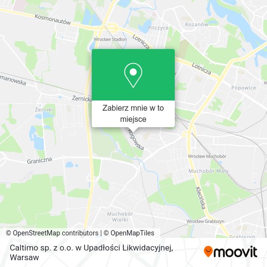 Mapa Caltimo sp. z o.o. w Upadłości Likwidacyjnej