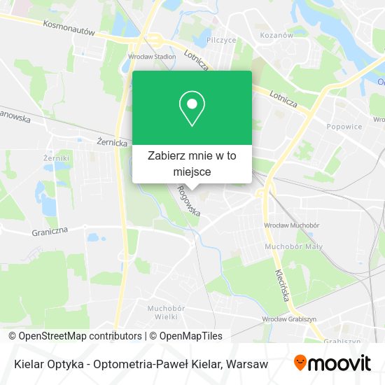 Mapa Kielar Optyka - Optometria-Paweł Kielar