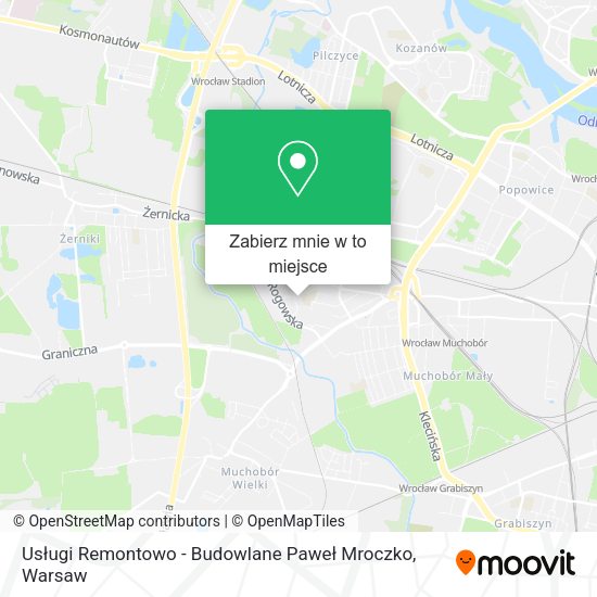 Mapa Usługi Remontowo - Budowlane Paweł Mroczko