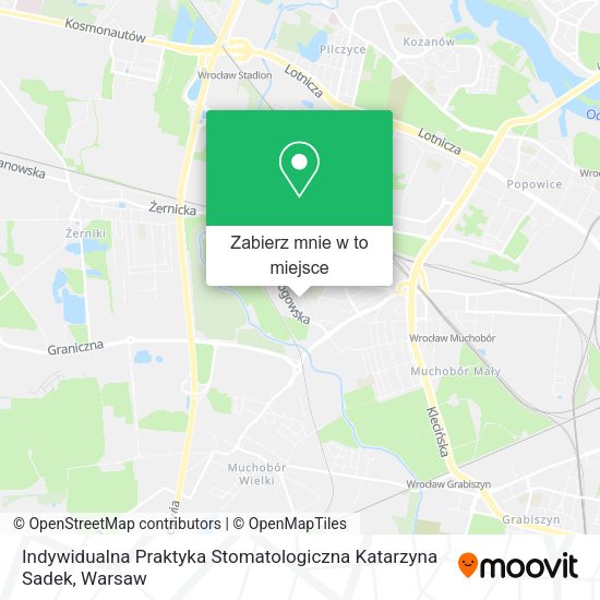 Mapa Indywidualna Praktyka Stomatologiczna Katarzyna Sadek