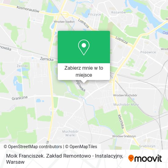 Mapa Moik Franciszek. Zakład Remontowo - Instalacyjny