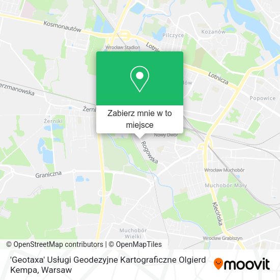 Mapa 'Geotaxa' Usługi Geodezyjne Kartograficzne Olgierd Kempa