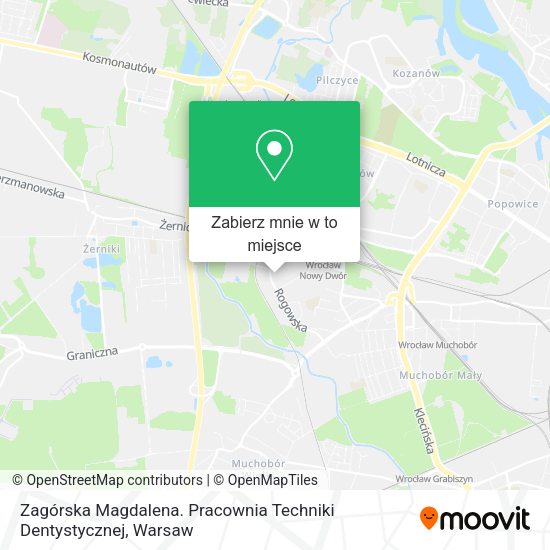 Mapa Zagórska Magdalena. Pracownia Techniki Dentystycznej