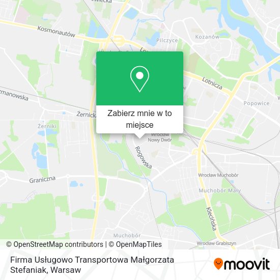 Mapa Firma Usługowo Transportowa Małgorzata Stefaniak