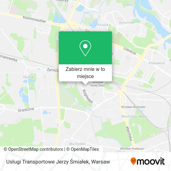 Mapa Usługi Transportowe Jerzy Śmiałek